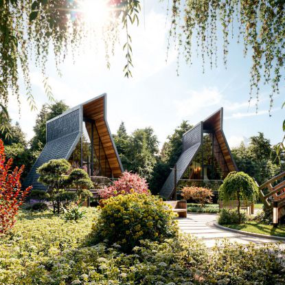 Martvili Cottages - Exterior Architectural Design | AIVA Studio| AIVA Studio
