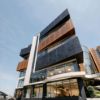 Modern Medical Center Exterior Building and Entrance