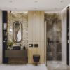 Luxury Bathroom Interior Design with Large Format Tiles